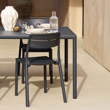 Chaise empilable Cassia Bistrot bleu - NARDI