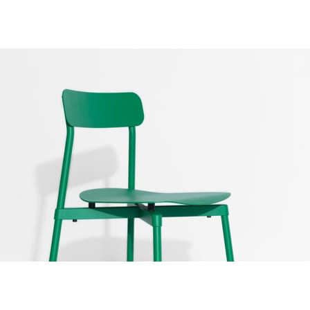 Chaise empilable Fromme métal vert / Aluminium - Petite Friture