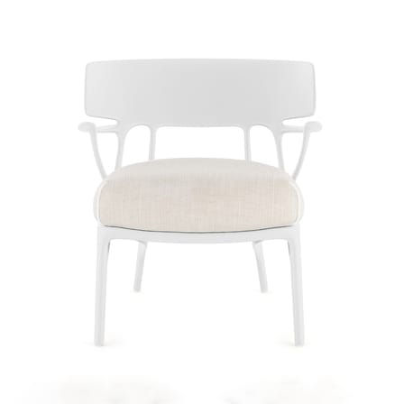 Fauteuil rembourré A.I. Lounge / Conçu par intelligence artificielle - Recyclé - Kartell