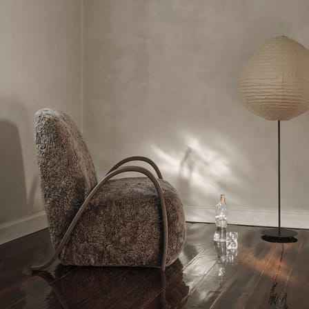 Lampada a stelo Kurbis Tall carta bianco / Ø 60 x H 137,6 cm - Ferm Living