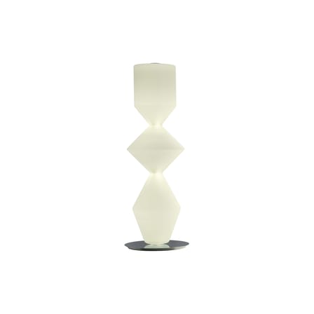 Lampe de table Costantina Opal verre blanc / LED - Medium H 77 cm - Mogg
