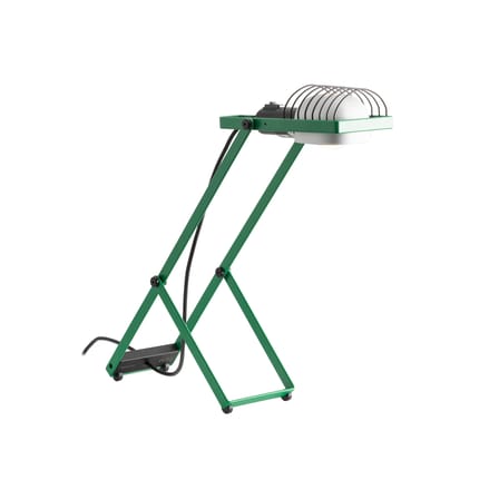 Lampe de table Sintesi métal vert / Ernesto Gismondi, 1975 - Orientable - Artemide