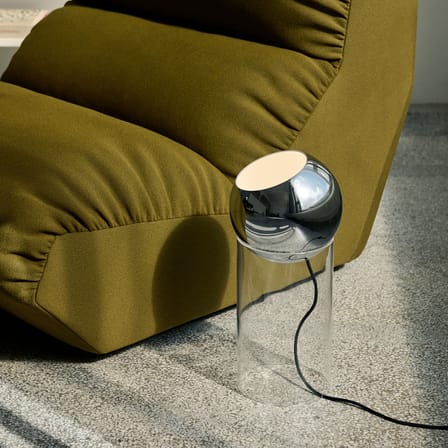 Lampe Topan VP14 métal argent / H 46 cm - Verner Panton, 1959 - &tradition