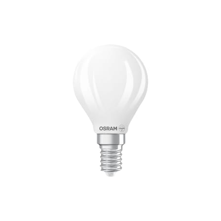 Mini Globe P45 LED E14 dimmable bulb glass white Frosted / 5.9W (= 60W) - Warm white - Osram