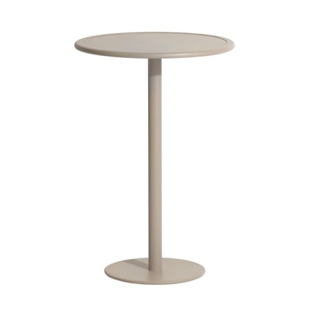 Mange-debout Week-end métal beige / Ø 70 x H 105 cm - Aluminium - Petite Friture