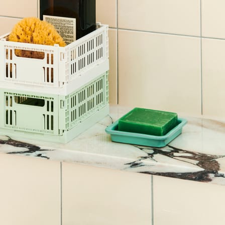 Lot de 2 paniers Colour Crate MINI plastique bleu / 17 x 13 cm - Recyclé - Hay