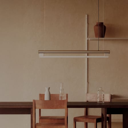 Eiffel Single Pendant metal silver / L 100 cm - Frama 