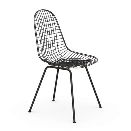 Sedia Wire Chair DKX metallo nero / By Charles & Ray Eames, 1951 - Vitra