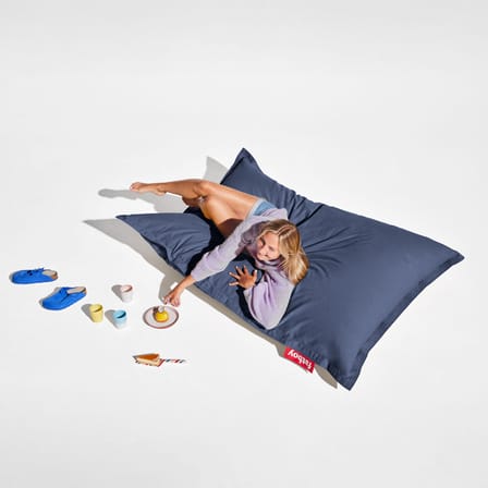Sitzkissen The Original Canvas textil blau / Recycelt - 140 x 180 cm - Fatboy