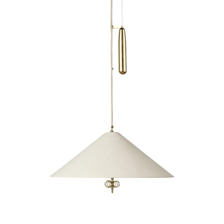 Suspension A1967 tissu beige / Ø 56 cm -  Avec contrepoids / Réédition 50' - Gubi