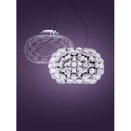 Suspension Caboche Plus plastique transparent Small / LED - Ø 31 cm - Patricia Urquiola, 2005 - Foscarini