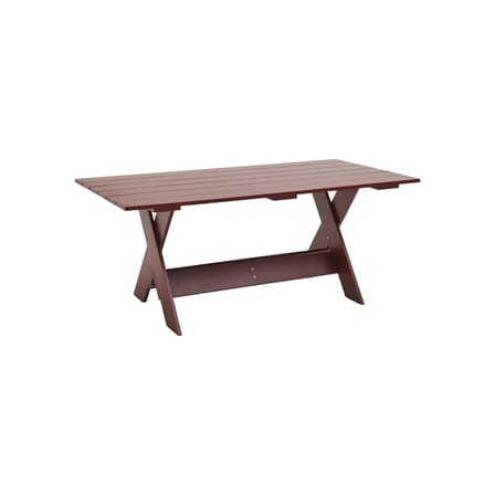 Table rectangulaire Crate Outdoor bois rouge / Gerrit Rietveld, 1934 - 180 x 89,5 cm - Hay