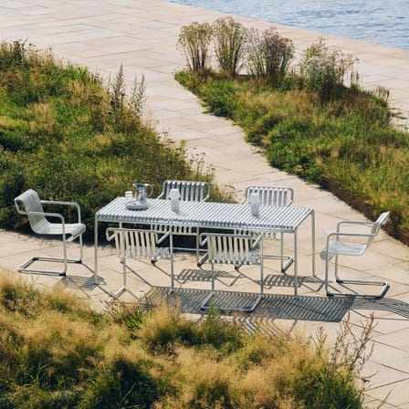 Table rectangulaire Palissade métal / 220 x 90 cm - Hay