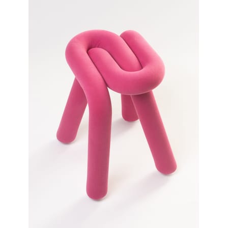 Tabouret rembourré Bold tissu rose - Moustache