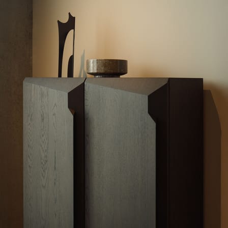 Armoire Stairs bois marron / L 100 x H 150 cm - Ethnicraft