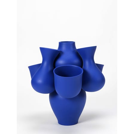 Vaso Qucha ceramica blu / Ø 40 x H 40 cm - Ceramica fatta a mano - Moustache