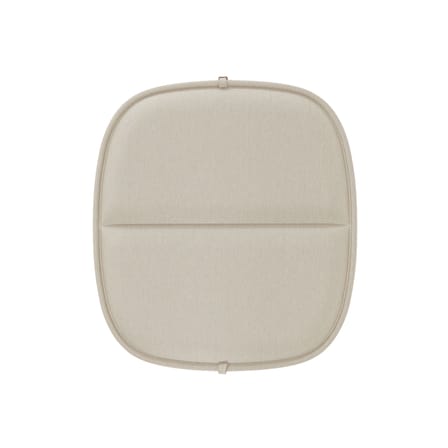 Accessoire  tissu beige blanc / Coussin assise - Pour fauteuil bas HiRay - Recyclé - Kartell