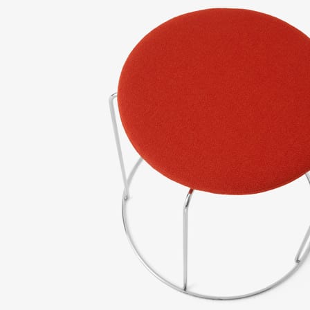 Accessoire  tissu orange / Coussin aimanté pour tabourets Wire - &tradition