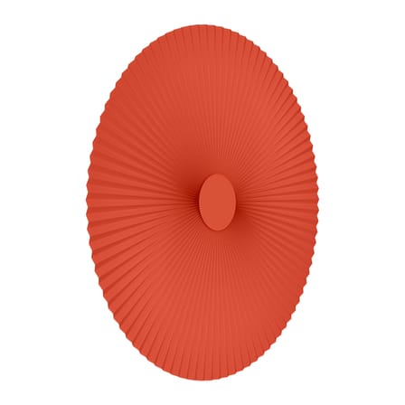 Applique Carmen tissu terracotta LED / Ø 90 cm - Double branchement : mural ou prise - Hartô