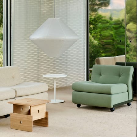 Beistelltisch Wood Box holz natur / 40 x 40 x H 35 cm - Hay