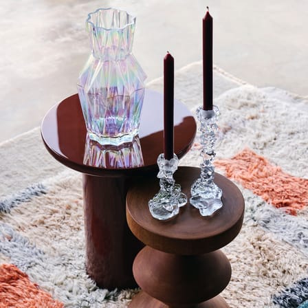 Bougeoir Drip Glass Small verre transparent / H 14 cm - Pols Potten