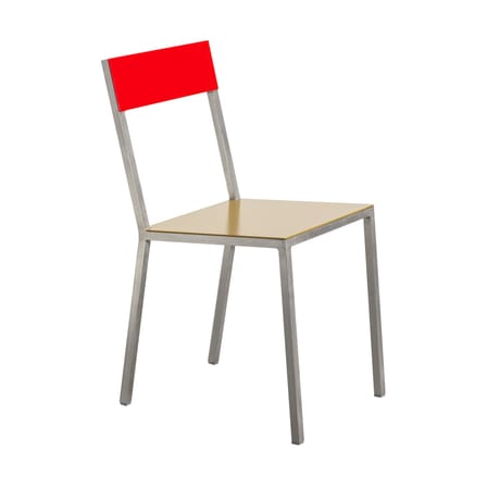 Chaise Alu Chair métal jaune rouge / Aluminium - valerie objects