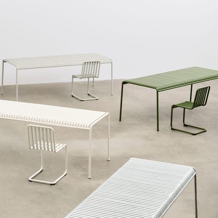 Chaise Palissade Cantilever métal gris - Hay