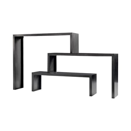 Consolle Big Irony Babilonia metallo nero Set 3 console modulabili - Zeus
