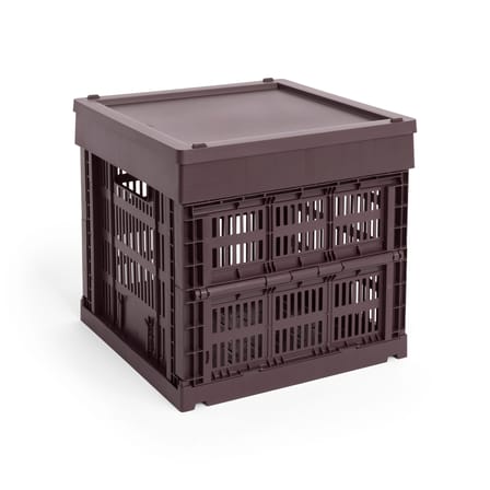 Couvercle  plastique rouge / Pour panier Colour Crate Medium Square & Cube 30 x 30 cm / Seconde vie - Hay