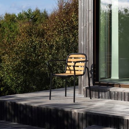 Fauteuil de repas empilable Vig Wood bois naturel - Normann Copenhagen