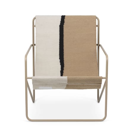 Fauteuil Desert tissu beige / Structure beige - Bouteilles plastique recyclées - Ferm Living
