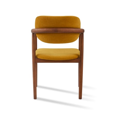 Fauteuil rembourré Henry tissu jaune - POLSPOTTEN