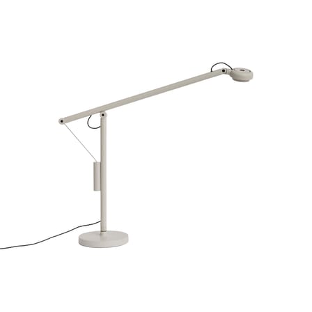 Lampe de bureau Fifty-Fifty LED métal gris / Orientable - Hay