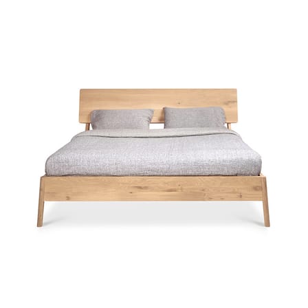 Lit double Air bois naturel / Pour matelas 180 x 200 cm - Chêne massif - Ethnicraft