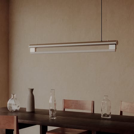 Eiffel Single Pendant metal silver / L 100 cm - Frama 