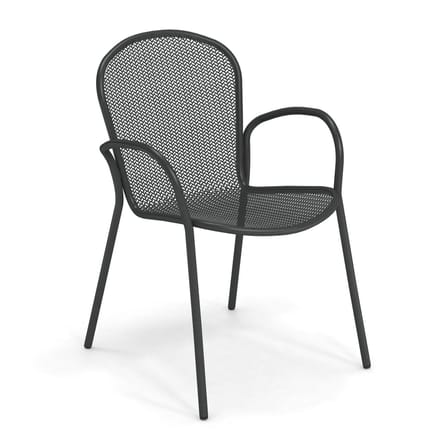 Poltrona Ronda XS grigio metallo / L 58 cm - Emu