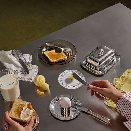 Set de couverts Albi métal / 7 pièces pour petit-déjeuner - Pour 2 personnes - Christofle
