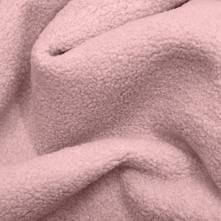 Sitzkissen Point Large Sherpa textil rosa / Ø 70 cm - Stoff Sherpa (Kunstpelz) - Fatboy