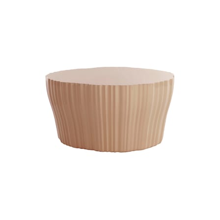 Table basse Corteza plastique beige / 64 x 70 x H 36 cm - Recyclé - Kartell
