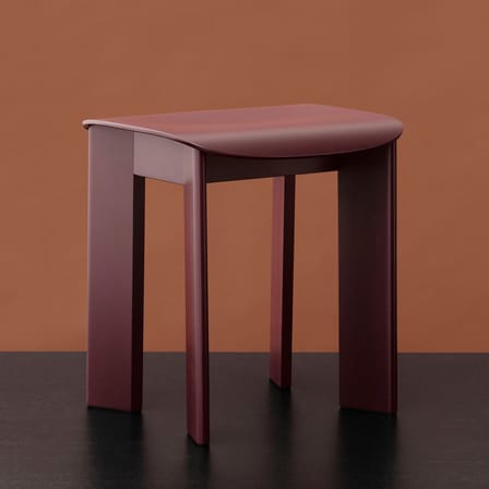 Tabouret Chisel 10 bois bordeaux - Hay