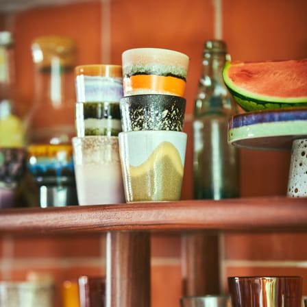 Set de 6 tasses à café 70s ceramics / 23 cl - HK LIVING
