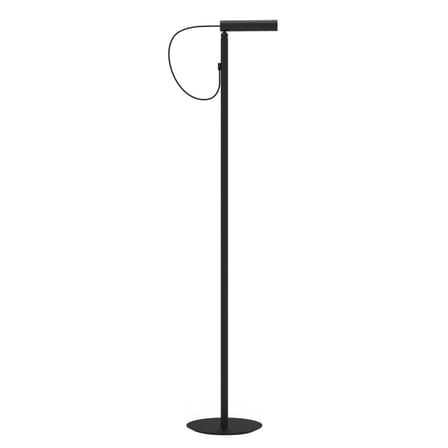 Type LED Floor lamp metal black / Adjustable reading lamp - Black metal / H 140 cm - Nemo