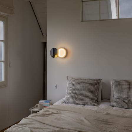 Applique salle de bains Poudrier LED métal / Miroir - DCW éditions