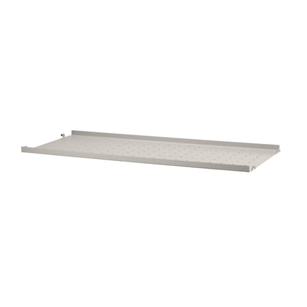Etagère métal perforé / Rebord bas - L 78 x P 30 cm - String Furniture