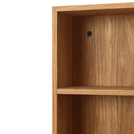 Étagère Bon bois naturel / Vitrine - 80 x 24 x Prof. 9 cm - Horizontal ou vertical - Ferm Living