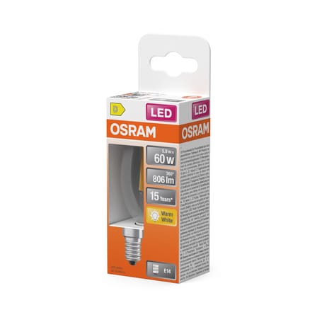 Lampadina LED E14 Flamme vetro trasparente Trasparente / 5,9W (= 60W) - Bianco caldo - Osram