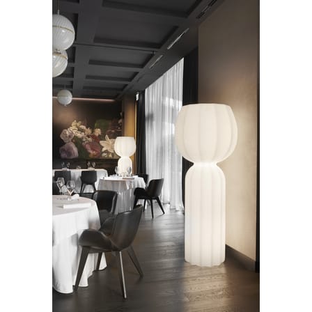Lampadaire d'extérieur Cucun plastique blanc LED / Outdoor - Ø 77 x H 190 cm - Slide