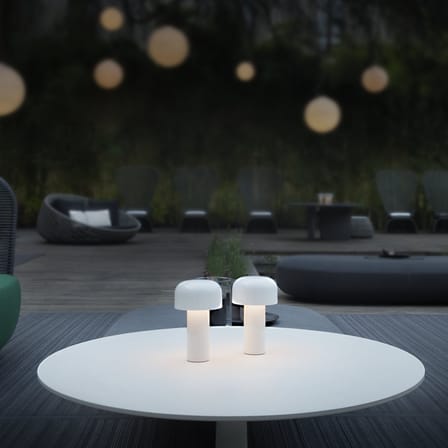 Lampe extérieur sans fil rechargeable Bellhop LED blanc - Flos
