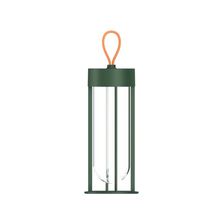 Lampe extérieur sans fil rechargeable In Vitro Unplugged LED métal verre vert / By Starck - Flos