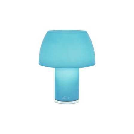 Lampe extérieur sans fil rechargeable Lorosae LED verre bleu - Nemo